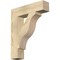 Ekena Millwork Funston Block Rough Sawn Bracket, Douglas Fir, 4"W x 18"D x 22"H BKT04X18X22FST05RDF - alternate 1